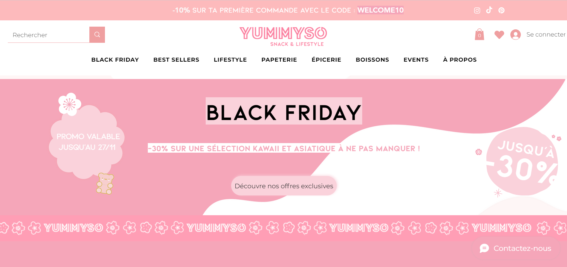 Black Friday chez Yummyso : -30% sur une sélection Kawaii et Asiatique à ne pas manquer !