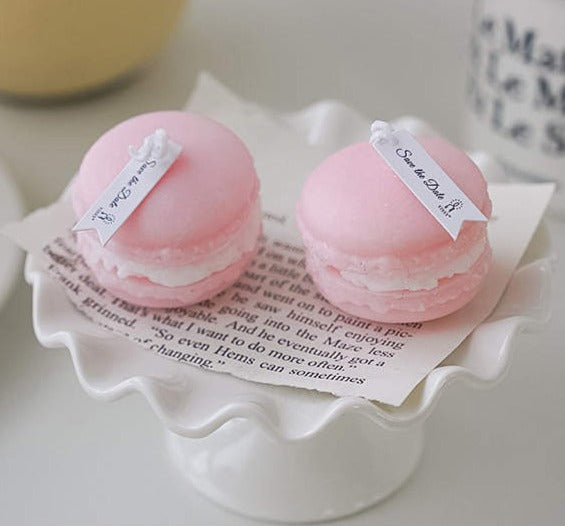 Bougie Macaron - Rose