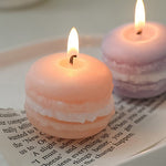 Bougie Macaron - Pêche