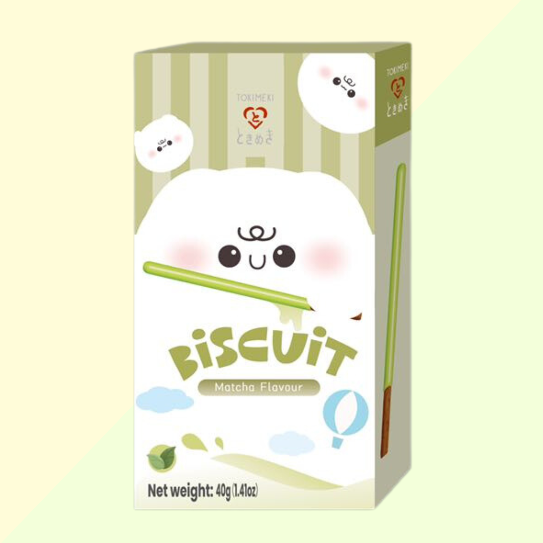 Tokimeki Biscuit Stick Matcha - Bâtonnets chocolatés Japonais