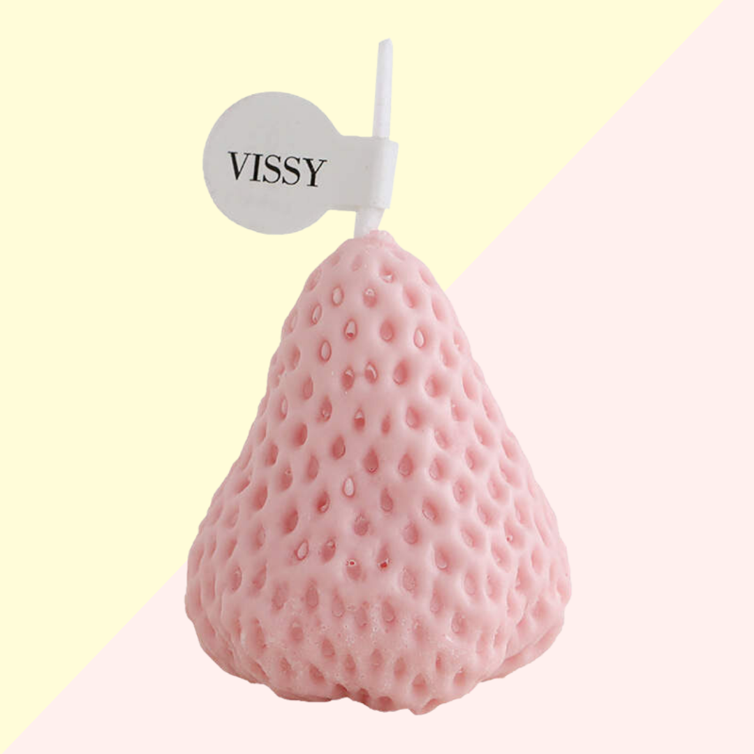 Bougie Fraise Rose