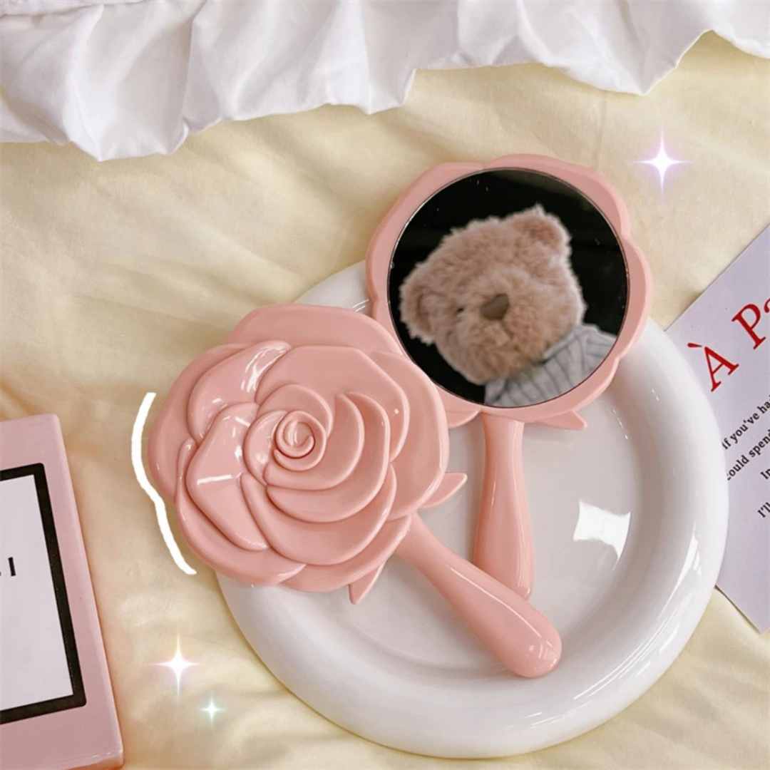 Miroir Fleurs Rose