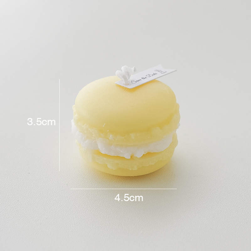 Bougie Macaron - Jaune