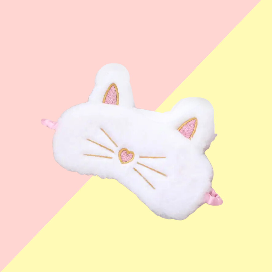 Masque de Nuit Chat Blanc