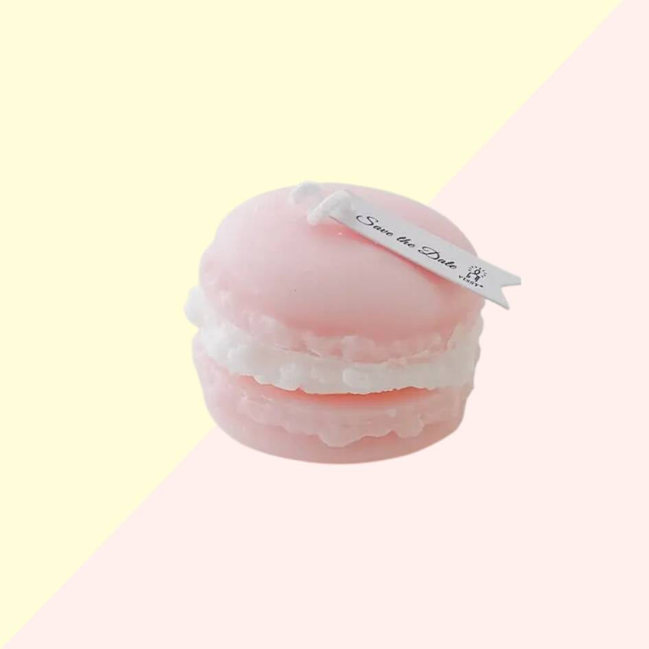 Bougie Macaron - Rose