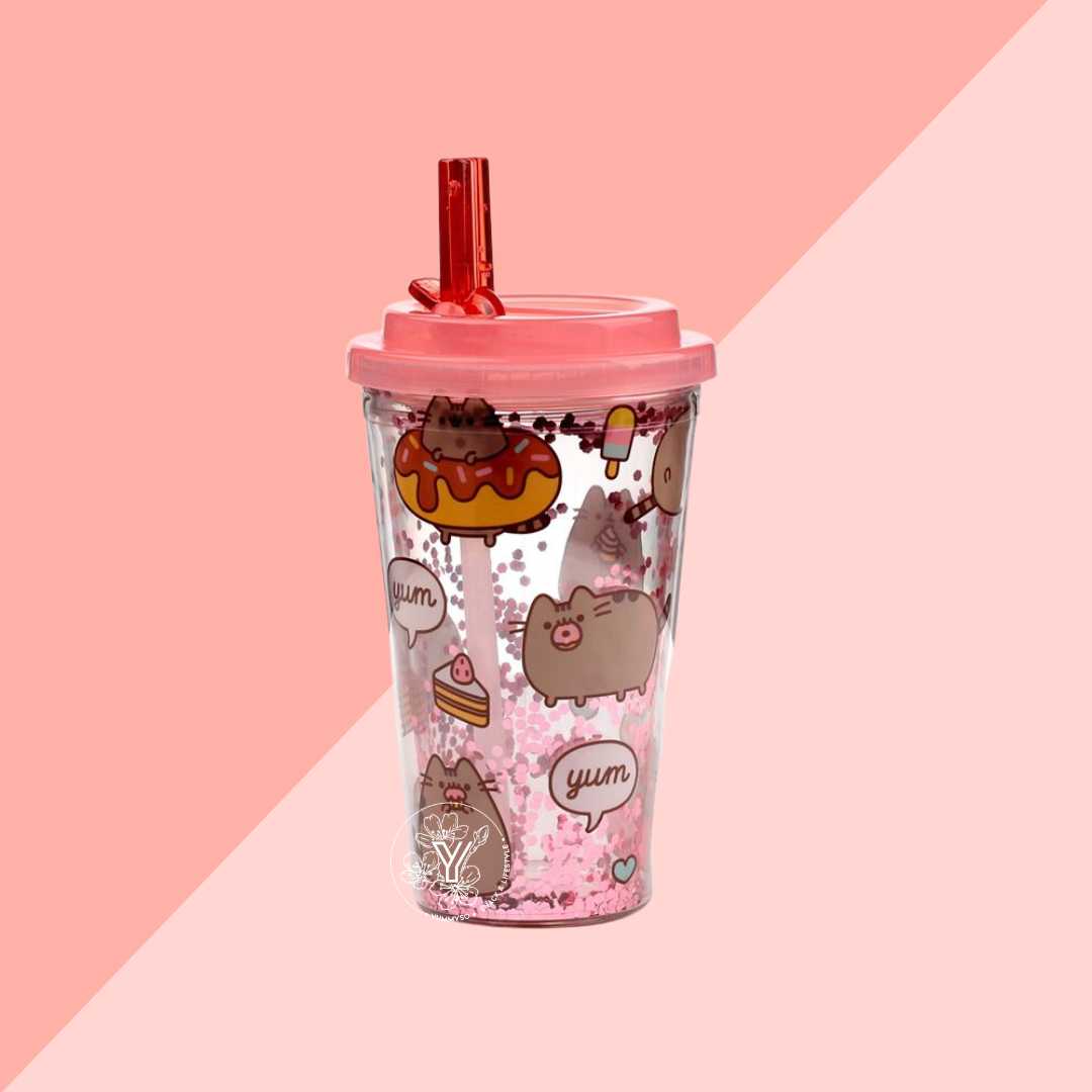 Gourde Pusheen Double Paroi Avec paillle