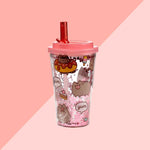 Gourde Pusheen Double Paroi Avec paillle