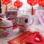 Mug Kawaii Lucky Cat - Bleu