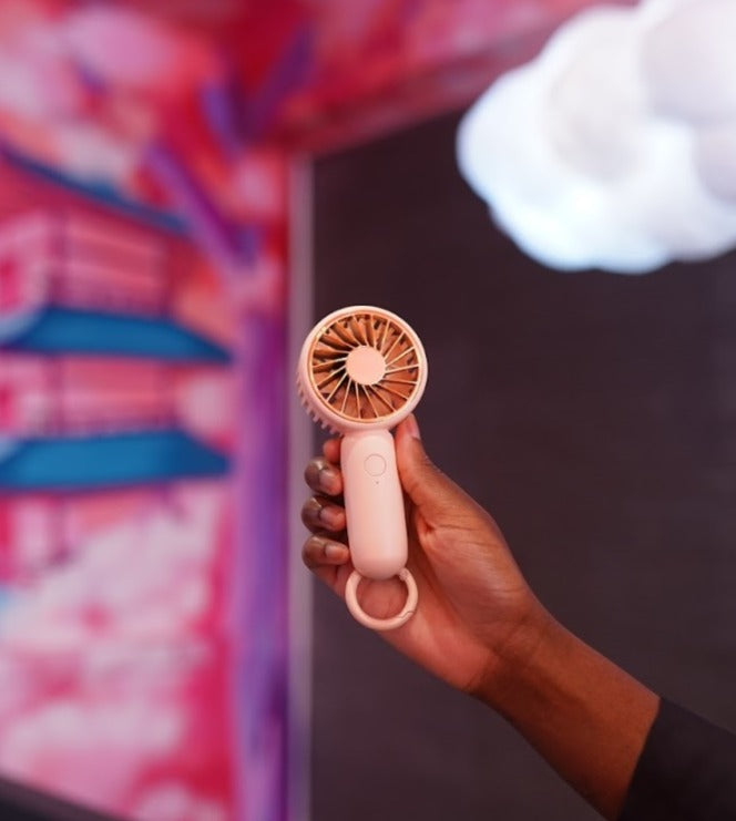 Mini Ventilateur 3 Vitesses - Rose