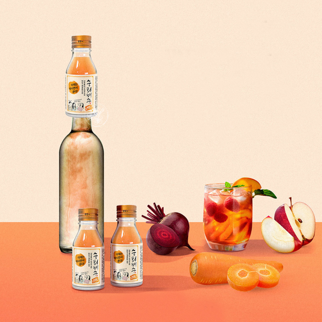 Sukhee Haesoo  Boisson Anti-Gueule De Bois Pomme Orange 60ml