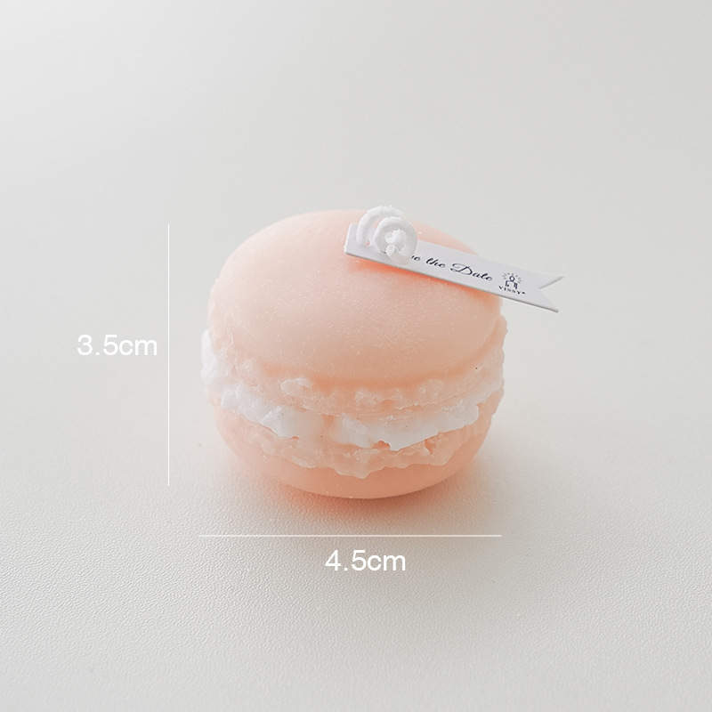 Bougie Macaron - Pêche