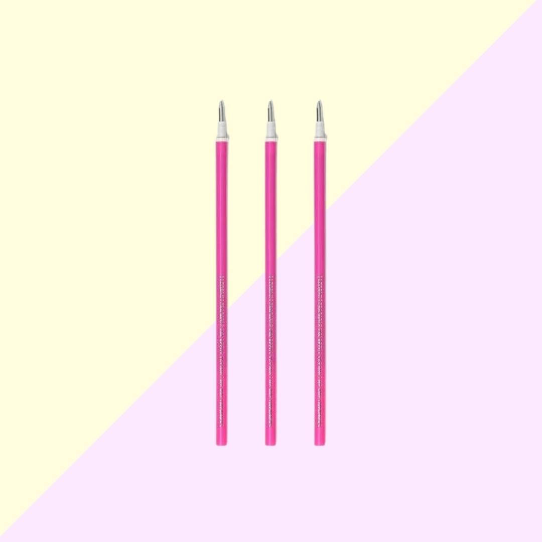 3 Recharges Rose pour Stylo à Encre Gel Effaçable - Legami
