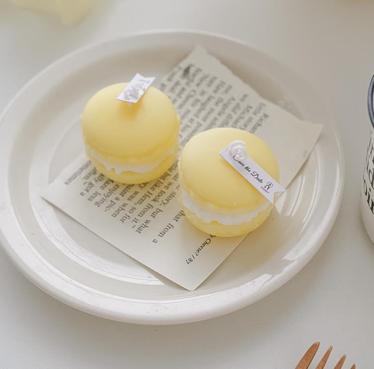 Bougie Macaron - Jaune