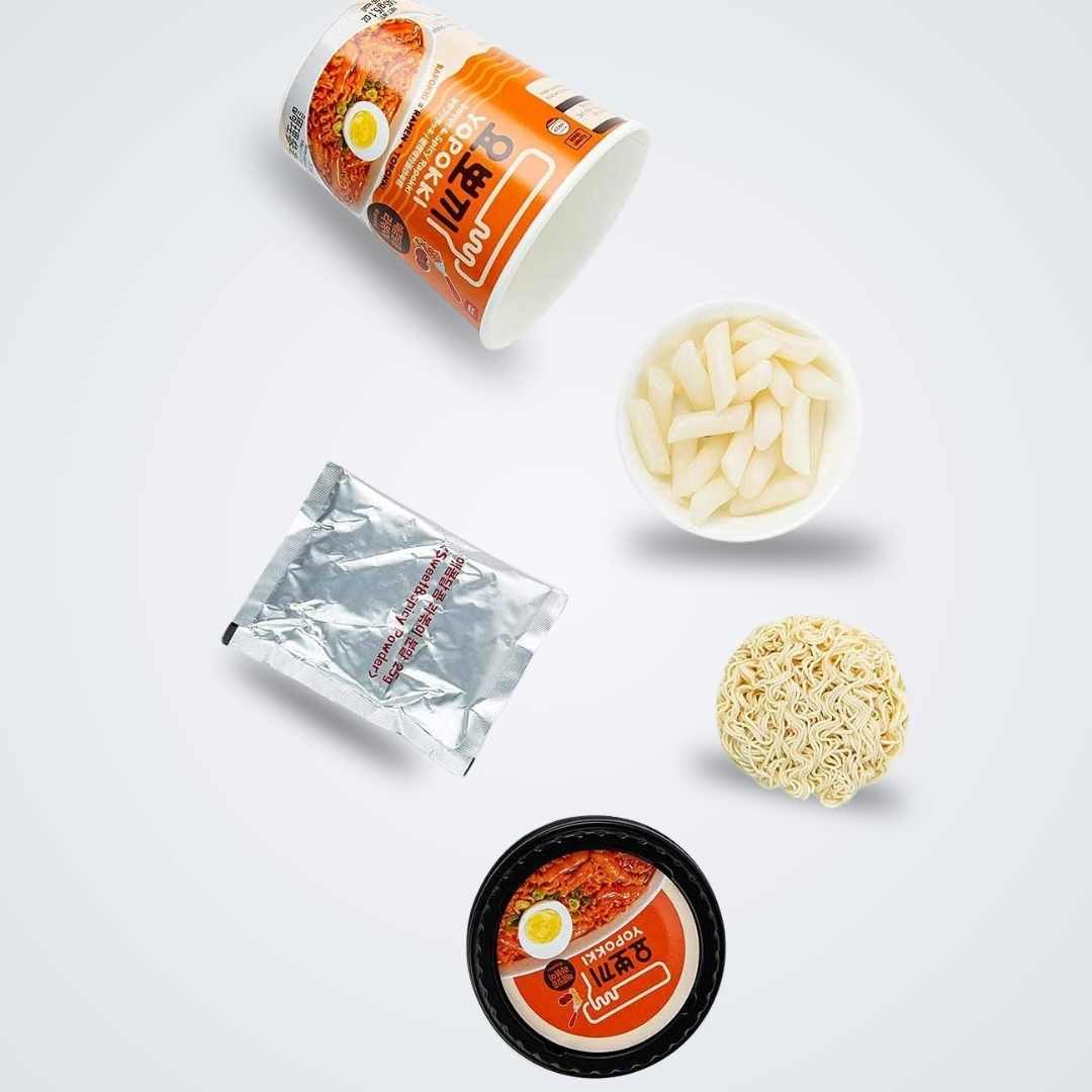 Yopokki Rapokki Cup - Gâteau de Riz et Ramen Sweet & Spicy