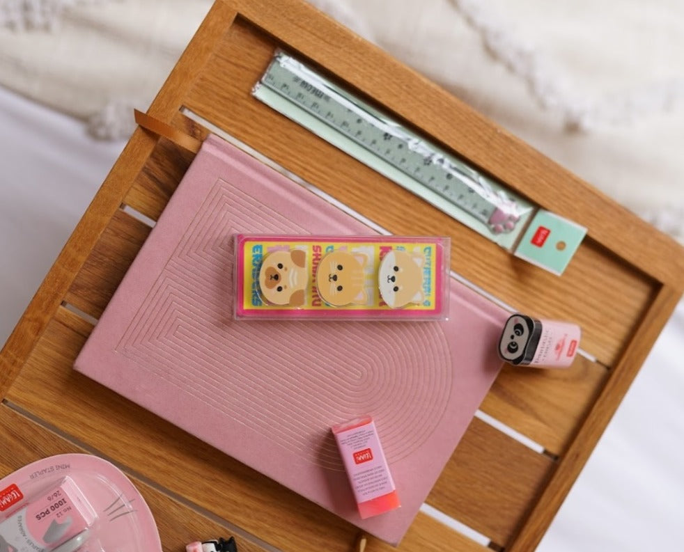 Lot de 3 gommes Shiba