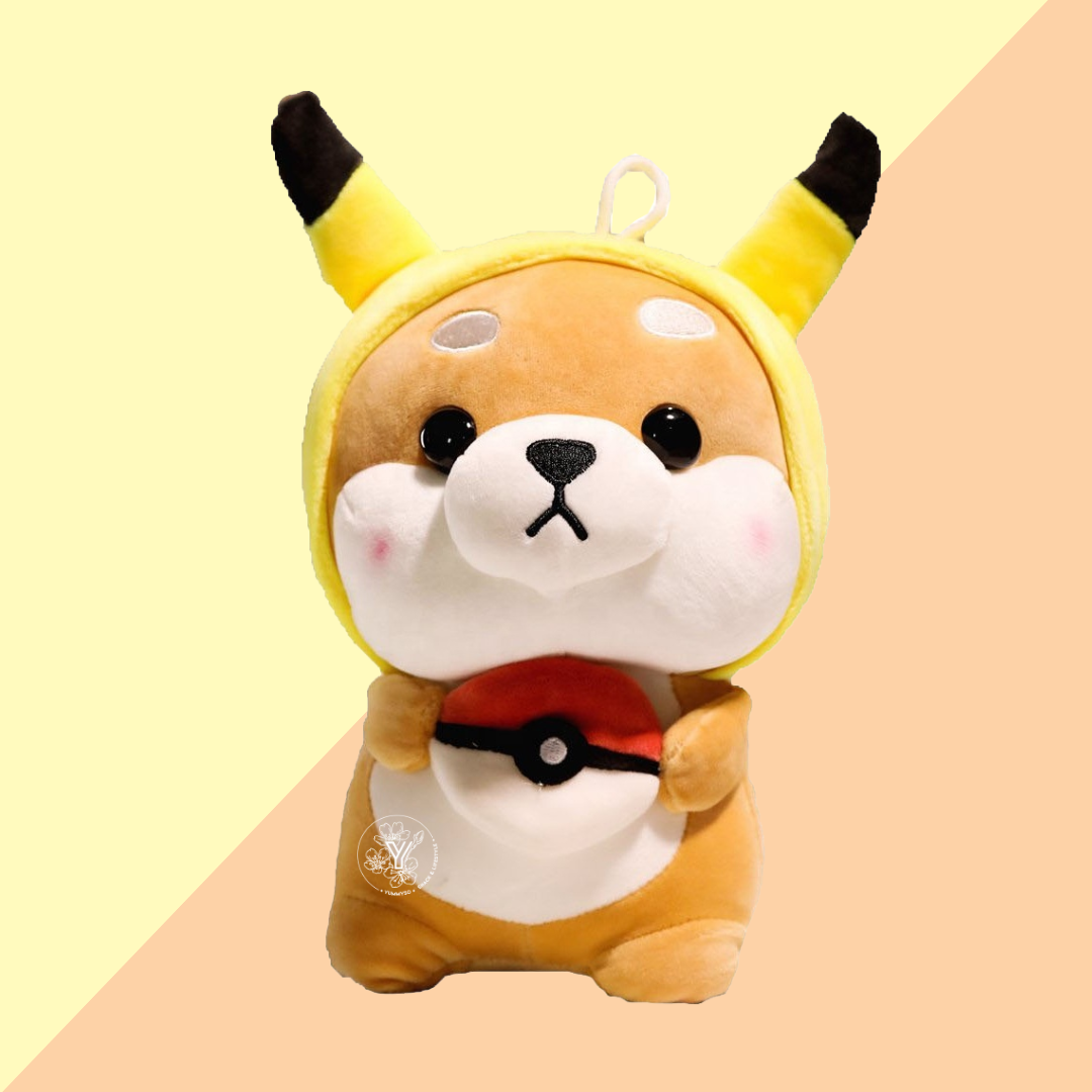 Peluche Shiba Pokémon Pikachu