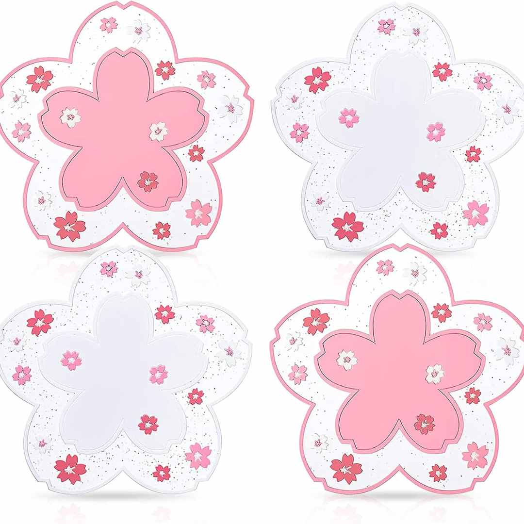 Sous-tasse Fleurs Kawaii Rose