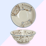 Bol Ramen 3 Chats Bleu - Bol Céramique Japonais