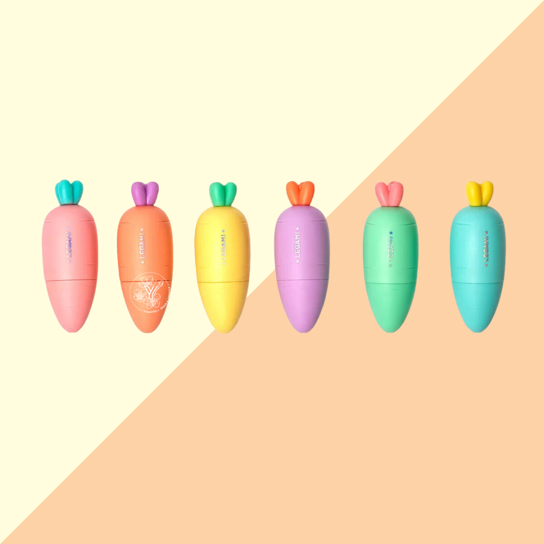 Set de 6 Mini Surligneurs - Carotte