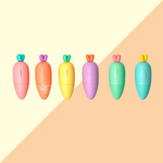 Set de 6 Mini Surligneurs - Carotte