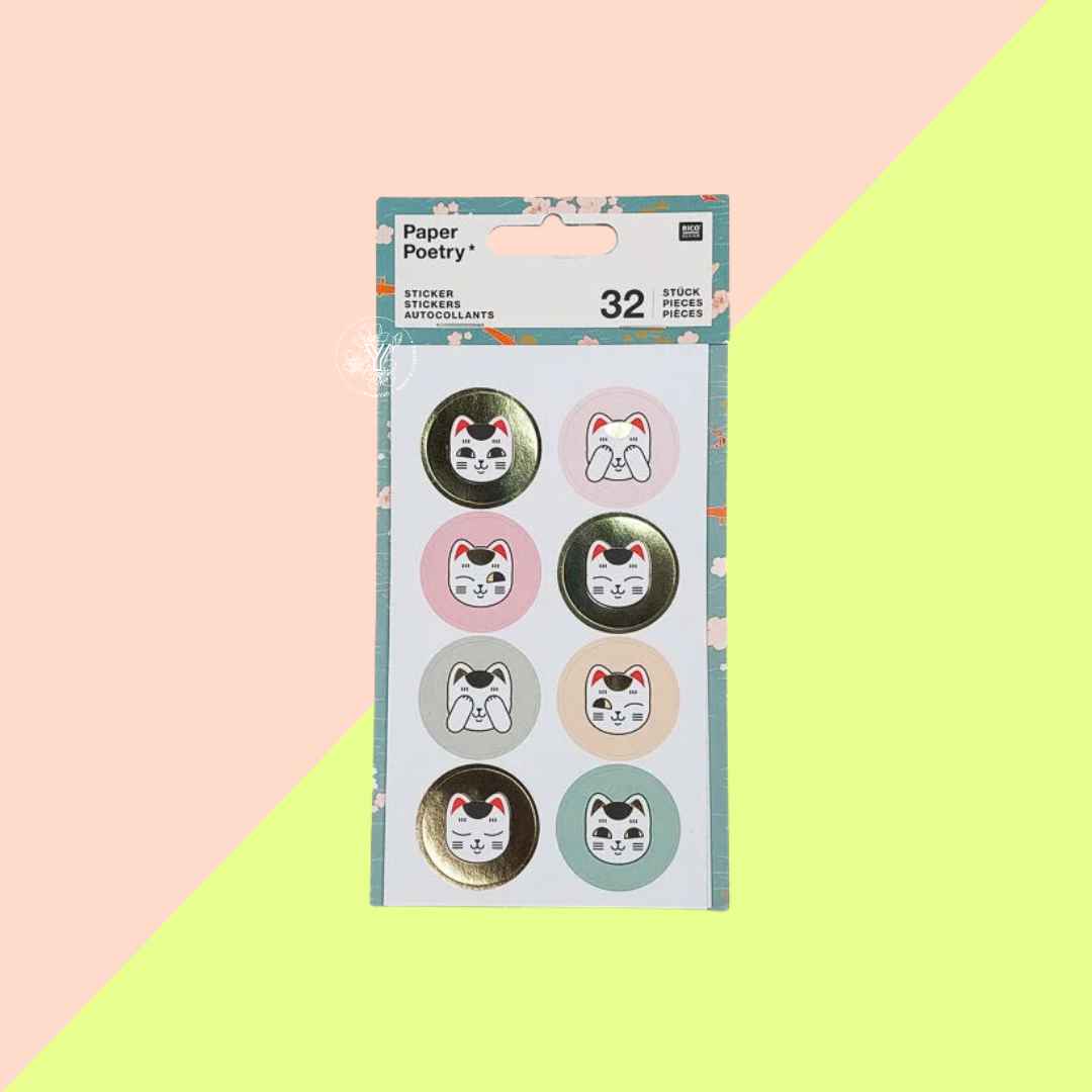 Autocollant Lucky cat