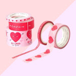 Set de 5 Rubans Adhésifs en Papier - Coeur