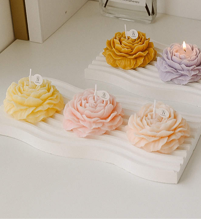 Bougie  Pivoine - Rose