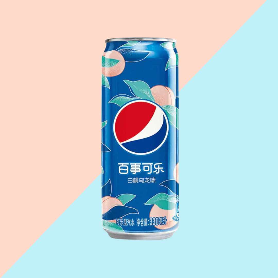 Pepsi  Pêche Blanche Oolong - Soda aux fruits (33Oml)