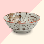 Bol Ramen 3 Chats Rose - Bol Céramique Japonais