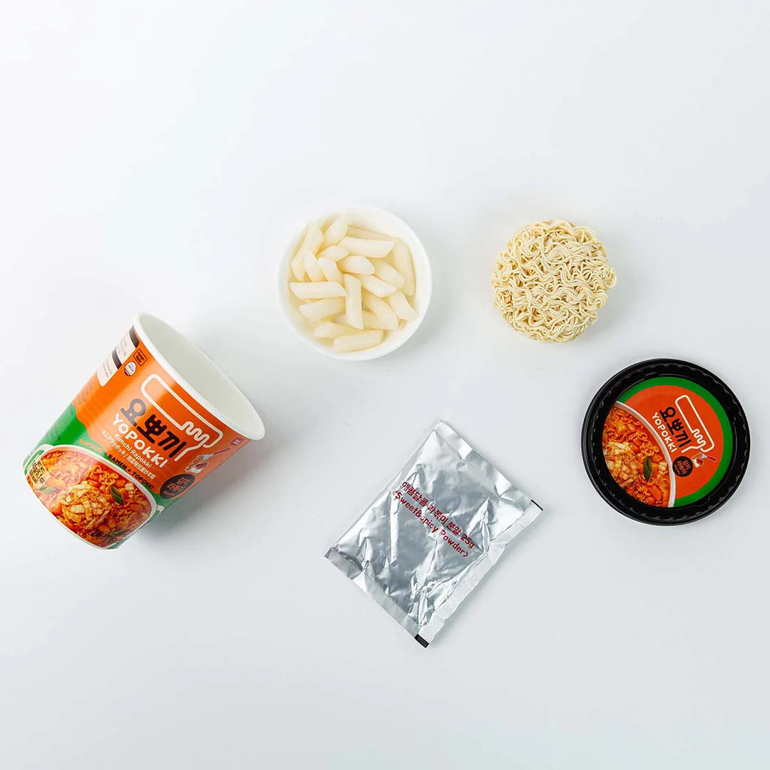 Yopokki Rapokki Cup - Gâteau de Riz et Ramen Kimchi