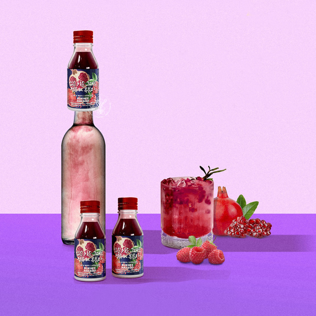 Sukhee Haesoo  Boisson Anti-Gueule De Bois Grenade Framboise 60ml
