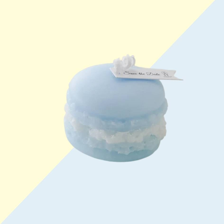 Bougie Macaron - Bleu