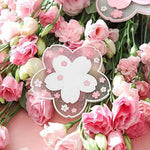 Sous-tasse Fleurs Kawaii Rose