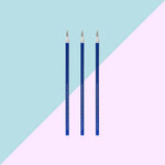 3 Recharges Bleu pour Stylo à Encre Gel Effaçable - Legami