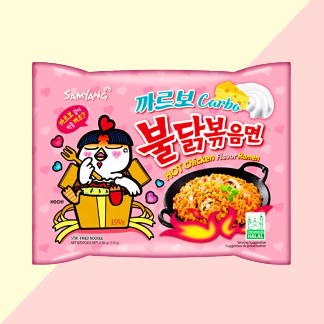 Buldak Ramen Carbonara - Nouilles Instantanées coréennes