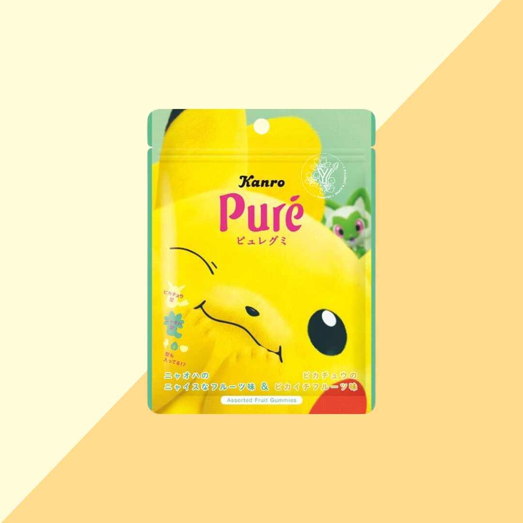 Pure Gummy Pokémon - Bonbons aux fruits 52g