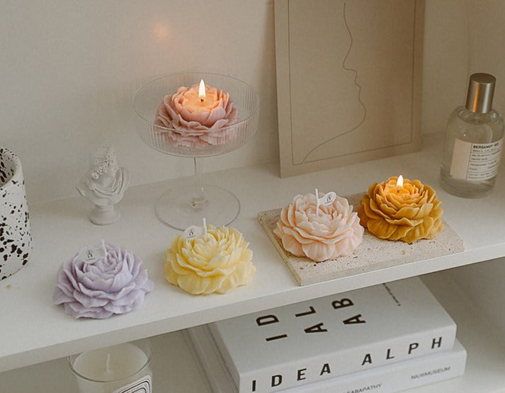 Bougie Pivoine Pêche