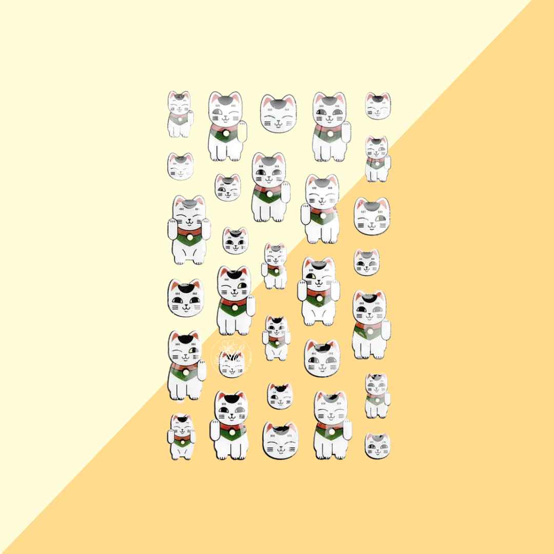 Autocollant Gel Lucky cat