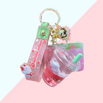 Porte clé BubbleTea - Sakura Rose