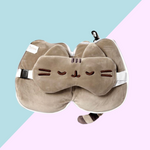Coussin de Voyage 2-en-1 avec Masque Yeux - Pusheen