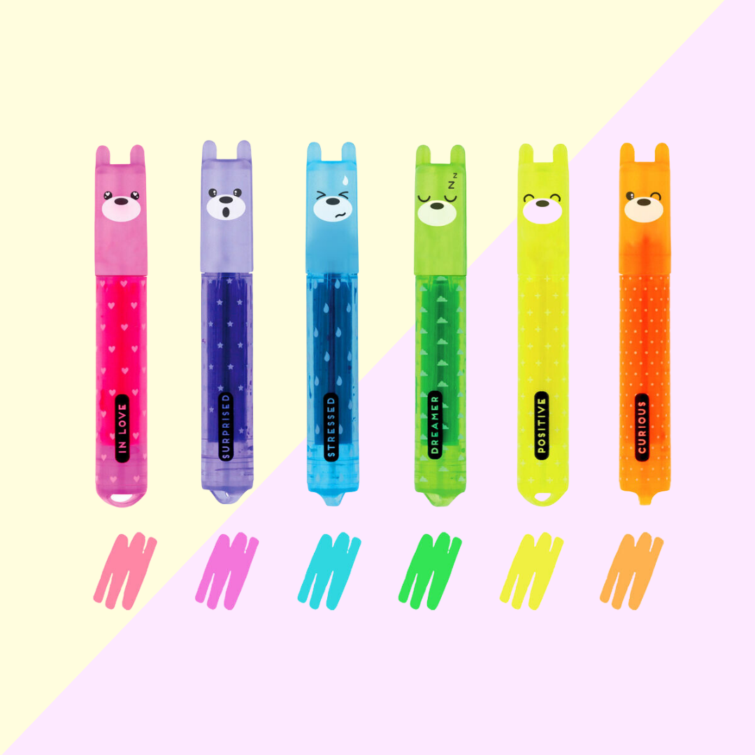 Set de 6 Mini Surligneurs - fluo