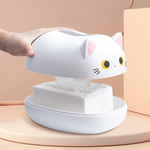 Boîte à Mouchoirs Chat Blanc