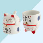 Mug Kawaii Lucky Cat - Bleu