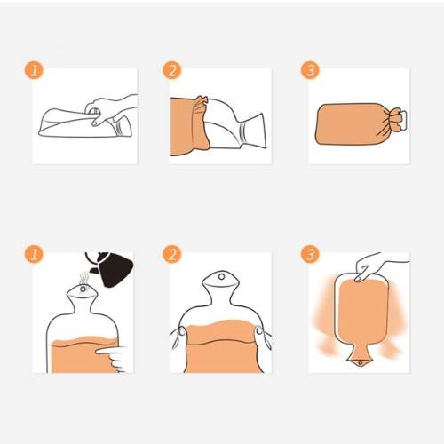 Bouillotte Bubble Tea Rose Large 1000ML