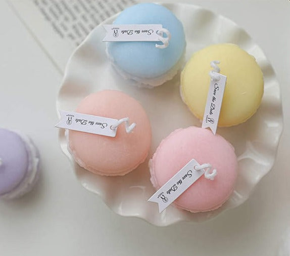Bougie Macaron - Rose