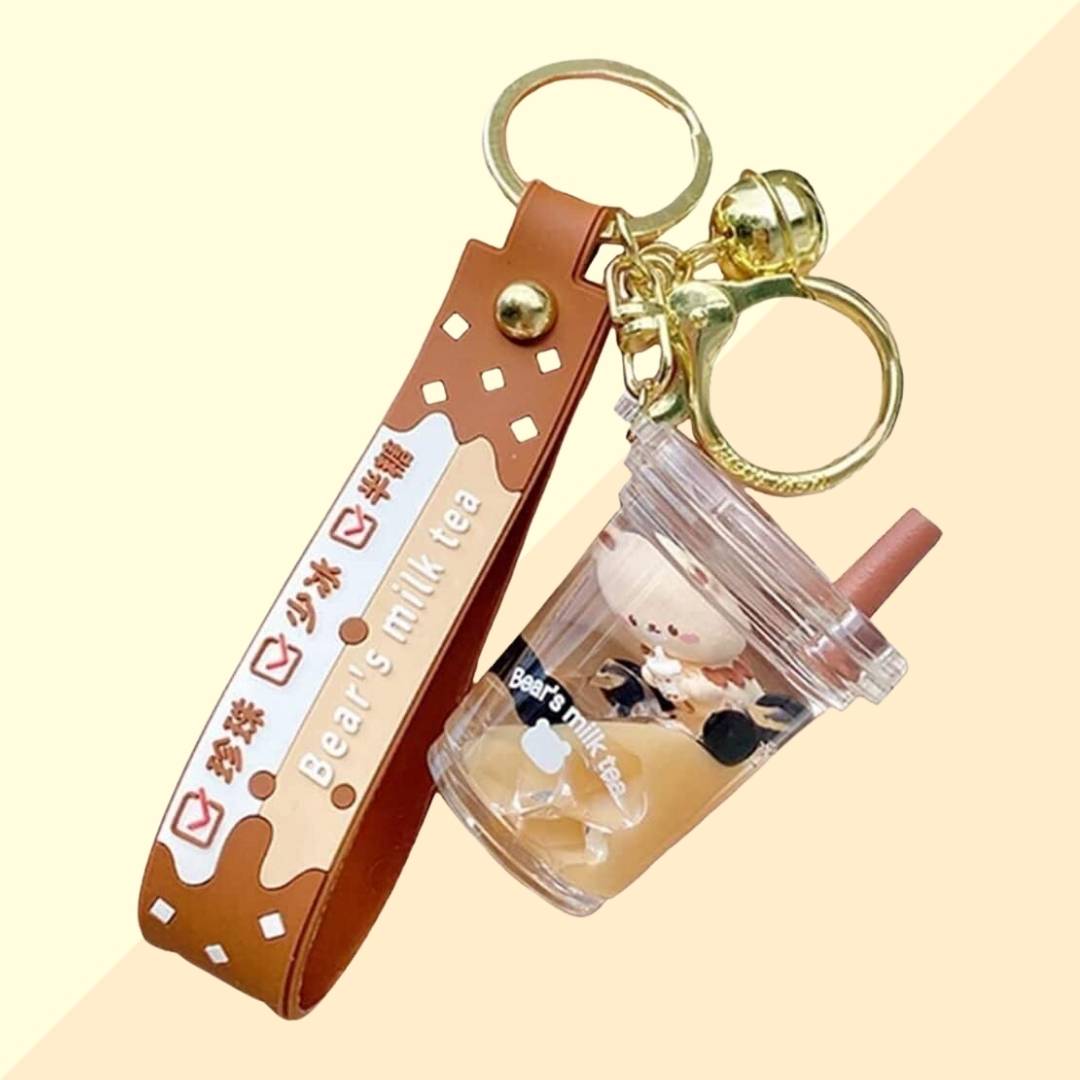 Porte clé Paille - Bubble Tea