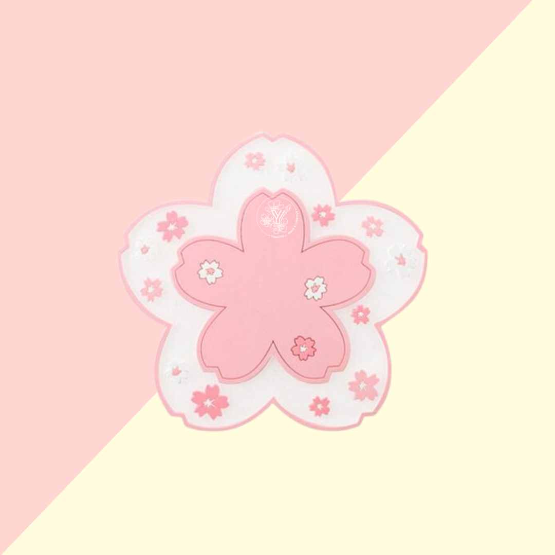 Sous-tasse Fleurs Kawaii Rose