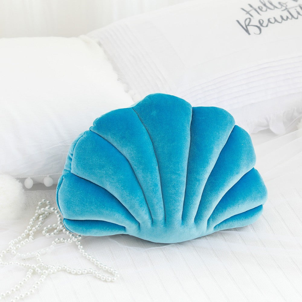 Coussin Coquillage Bleu - S