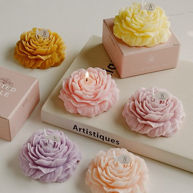 Bougie  Pivoine - Rose