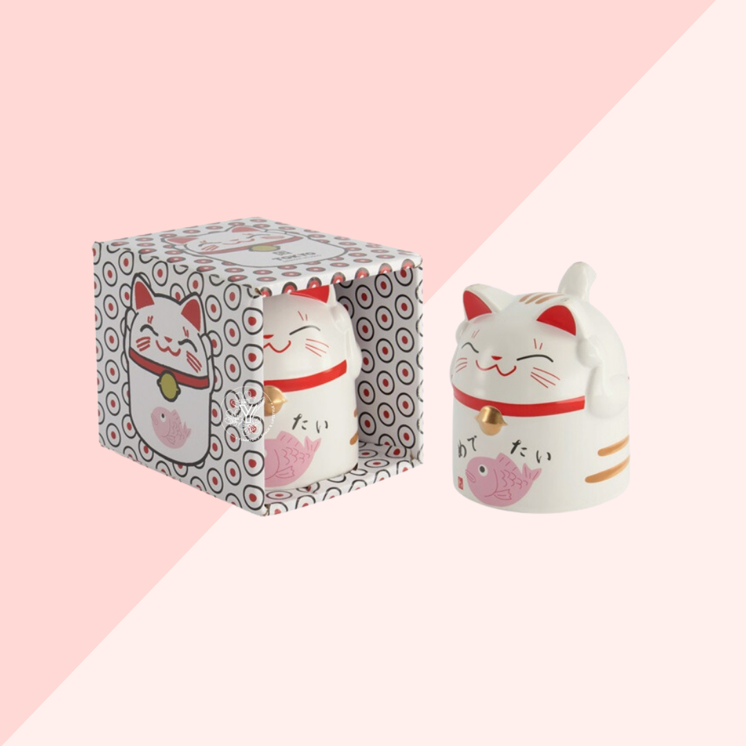 Mug Kawaii Lucky Cat - Rose